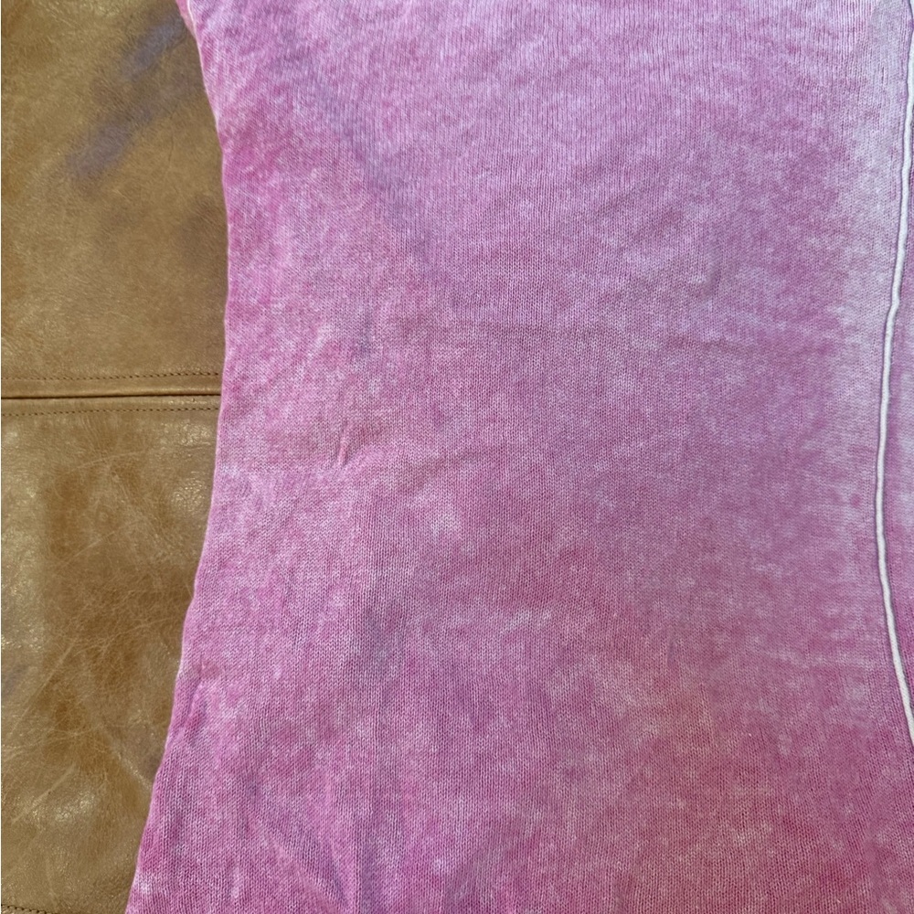 SUNDANCE PINK SWEATER MATERIAL SHIRT SIZE LARGE - Picture 3 of 6